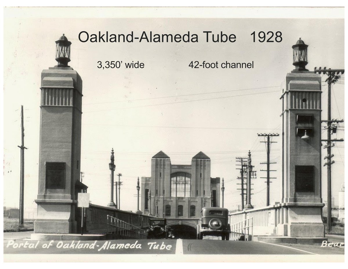 BOrtblad's tweet photo. Ole Singstad, Norwegian-American civil engineer designed several early Immersed Tunnels.
The Columbia River is only 2,700-foot wide with a 27-foot channel, not as deep or wide as these early Immersed Tunnels. https://t.co/DN6lqGuWhy