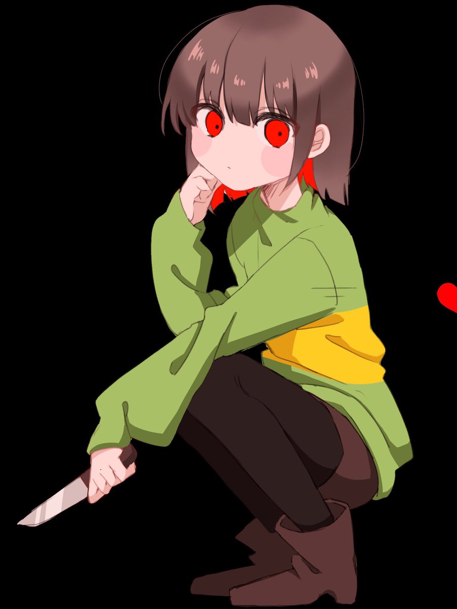 琥珀(ΦωΦ) on X: ♥FIGHT！！！ #undertale #chara