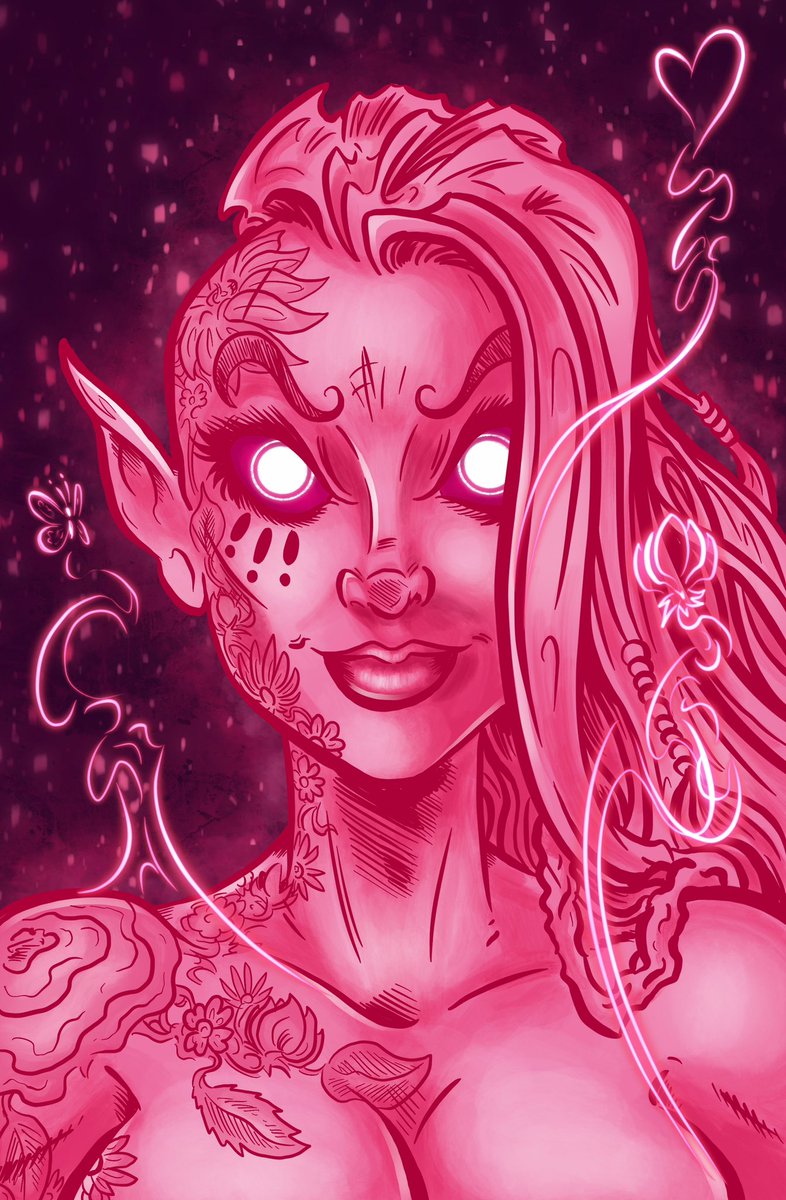 JT_Molloy's tweet photo. I drawed this. It will be a print eventually. 🌸💕 #ThePure #SapphireSpectre https://t.co/z7iarhRIK3