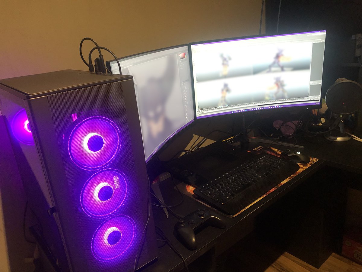 MKHT_Real's tweet photo. Got a new PC set up, Gonna art so hard on this thing https://t.co/hGgeuNMdhf