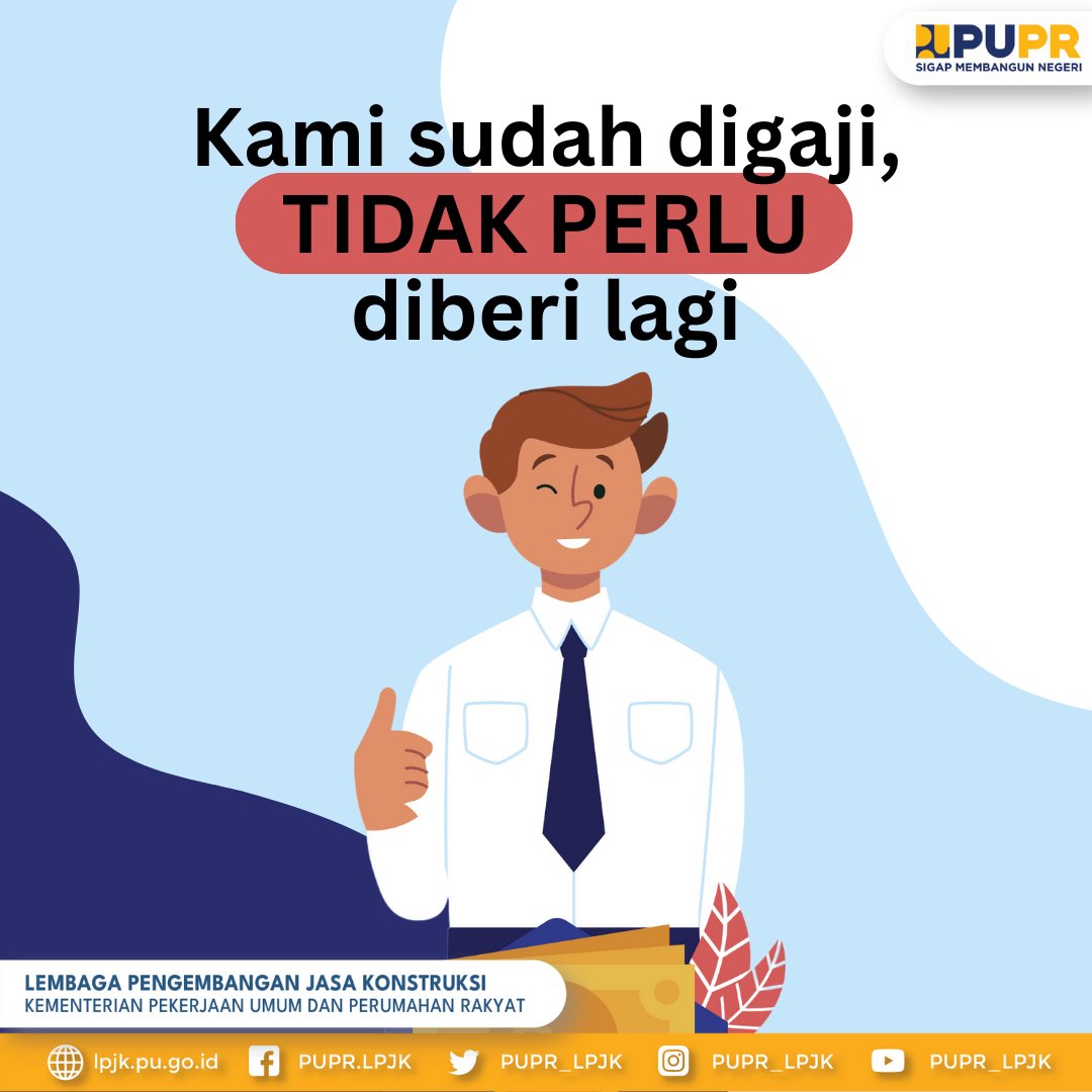 PUPR_LPJK's tweet photo. Mari tingkatkan komitmen dan kolaborasi seluruh stakeholder dalam menerapkan nilai-nilai SMAP agar dapat membentuk ekosistem budaya anti suap yang kuat dari hulu sampai ke hilir.

#SigapMembangunNegeri https://t.co/eAXcbGeNss