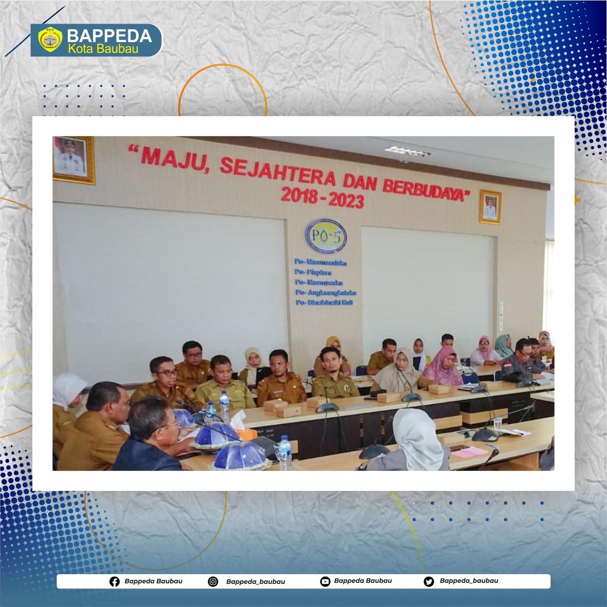 bappeda_baubau's tweet image. Rapat Koordinasi Penyelenggaraan Kota Sehat Tingkat Kota Baubau Tahun 2023

"Rapat Persiapan Verifikasi Lanjutan Penghargaan Kabupaten/Kota Sehat Tingkat Nasional Tahun 2023"

#bappedabaubau #kemendagri #bappeda #baubau #indonesia