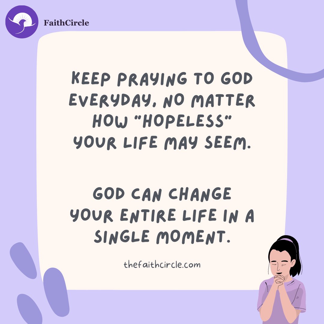 Devote yourselves to prayer with an alert mind and a thankful heart. -Colossians 4:2 
.
.
.
Follow us and join our growing Christian community by downloading the #FaithCircleapp. Get it on Google Play or download it on Appstore and sign up for FREE.