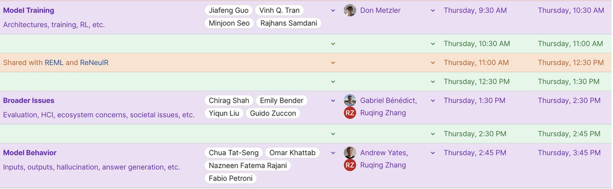 Excited for tomorrow's Gen-IR workshop @SIGIRConf #SIGIR2023 ! Three panels, a poster session and a roundtable discussion! ROOM: North Hall 3F – 9 am @andrewyates @metzlerd @tribiani @VinhQTran @rajhans_samdani @chiragshah @emilymbender @guidozuc @omarkhattab @Fabio_Petroni