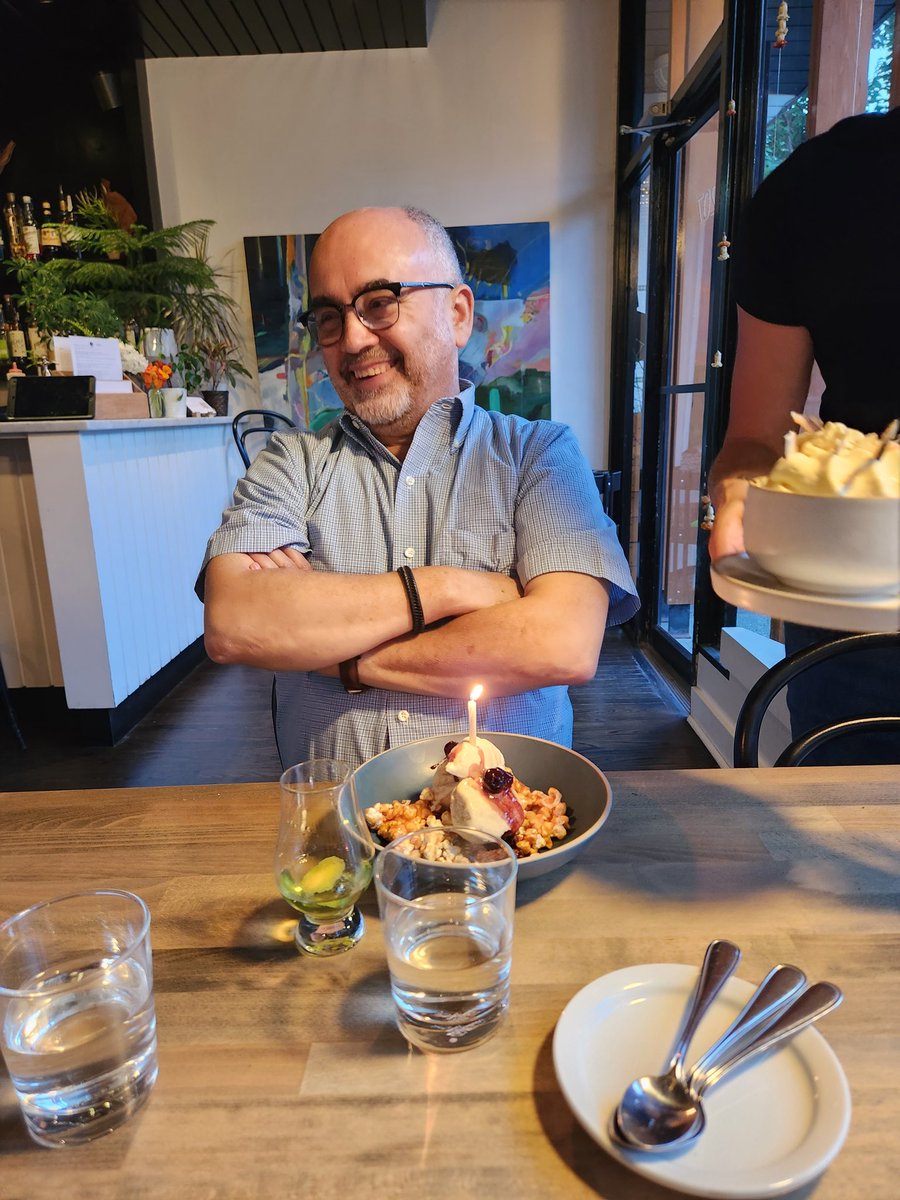 Took my parents out for my dad's bday!!! Look at this dude!!!