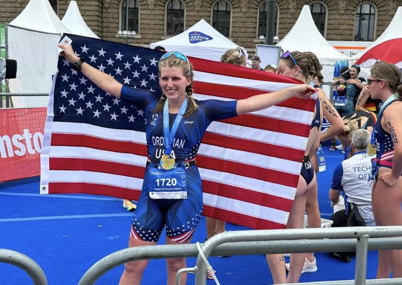 stcullen's tweet photo. @KristabelDH ,  @CalTriathlon alum, Elizabeth Ordeman,  will be riding her new bike,  Peanut, when she competes @usatriathlon Nationals  in Wisconsin in August! I’m sure she’ll love the bike! Go Elizabeth! @tuckcullen https://t.co/8qnMC8EnM8