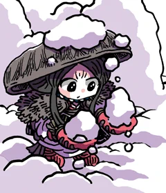 きょうの妖怪 #和漢百魅缶 通算7499体目【雪掃婆】7月は山田野理夫生誕101周年記念月間なスペシャルを継続中です。親切にしてくれた人間の家が雪まみれになってしまったとき、きれいに雪かきをしてくれた妖怪。 