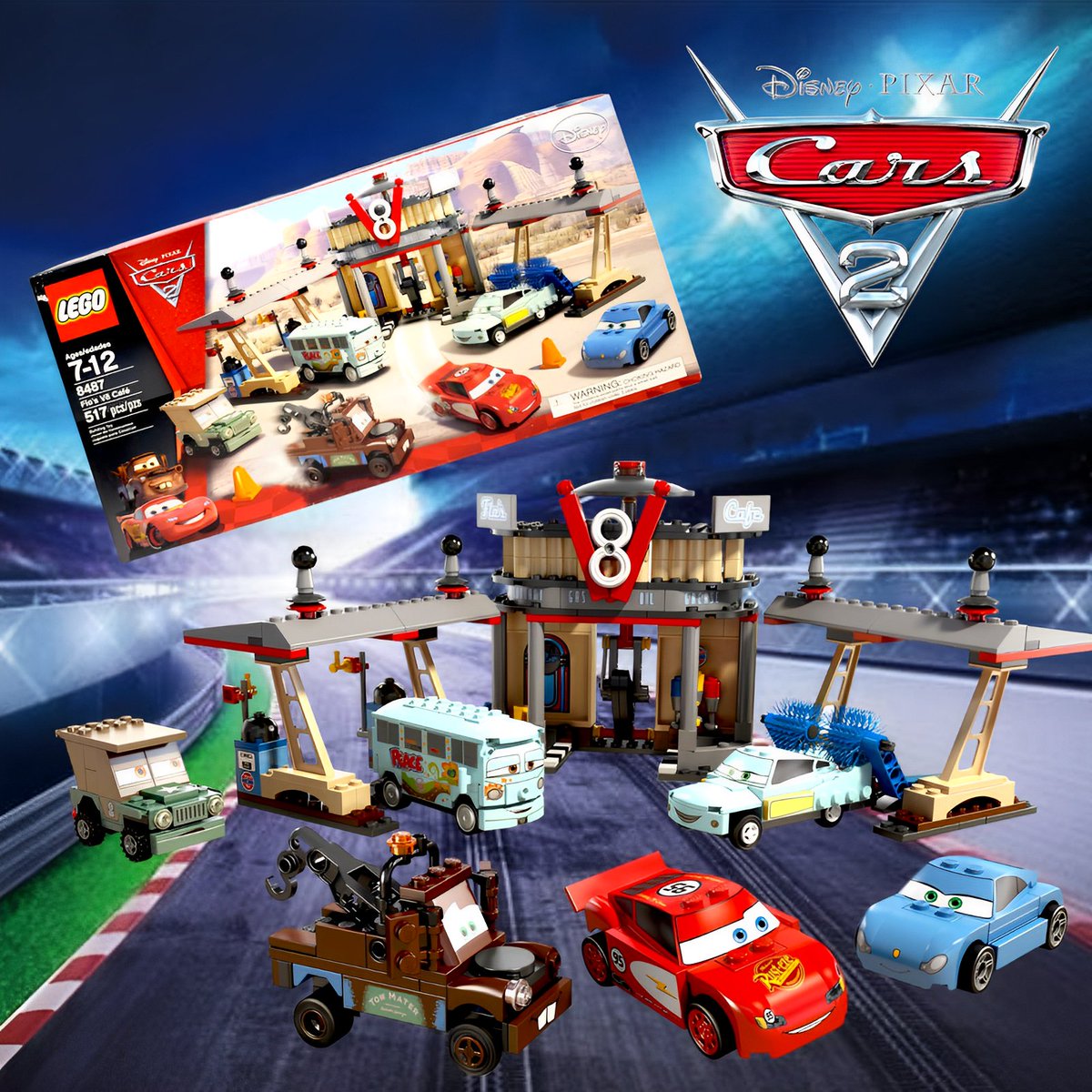 LEGO Disney Pixar Cars Flo's V8 Cafe 517 Piece Set 8487 Sealed Box 2011 NISB NEW tinyurl.com/4v8mks6z

#lego #legofan #legogram #legoland #legodisney #legostagram #legophotography #cars #Cars2 #racing #racingcar #racinglife  #disneypixarcars #buildingtoys #race #racetrack