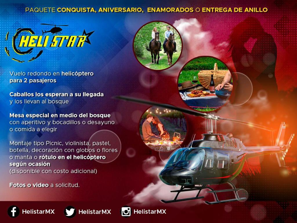Rodolfodorantes's tweet photo. ¿Cuantas veces has querido volar en #helicóptero? 
¡Checa los planes que @HelistarMx tiene para ti! #Viral #CDMX #México
@arturomacias977 https://t.co/05V1aCrMik