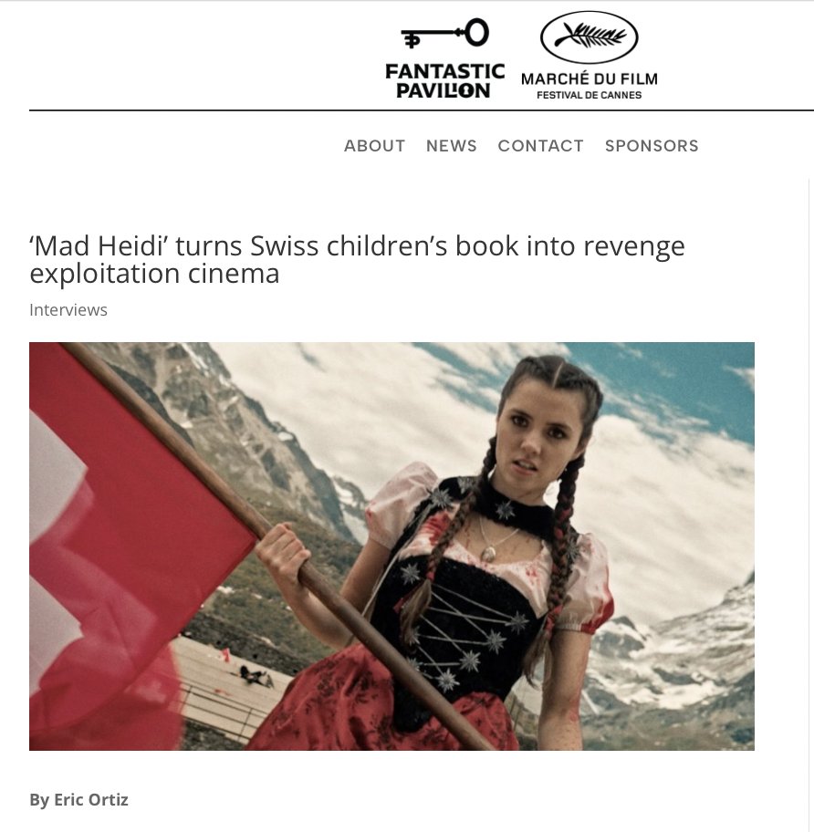 Eric Ortiz (@ericortizg) on Twitter photo My 1st piece for the <a href="/FantPavilion/">Fantastic Pavilion</a> has been published! It's about 'Mad Heidi' and for it, I interviewed actors Alice Lucy and Casper Van Dien. We talked about the nods to 'Starship Troopers', practical gore effects and the influence of Tarantino: tinyurl.com/msemsv9p My 1st piece for the <a href="/FantPavilion/">Fantastic Pavilion</a> has been published! It's about 'Mad Heidi' and for it, I interviewed actors Alice Lucy and Casper Van Dien. We talked about the nods to 'Starship Troopers', practical gore effects and the influence of Tarantino: tinyurl.com/msemsv9p