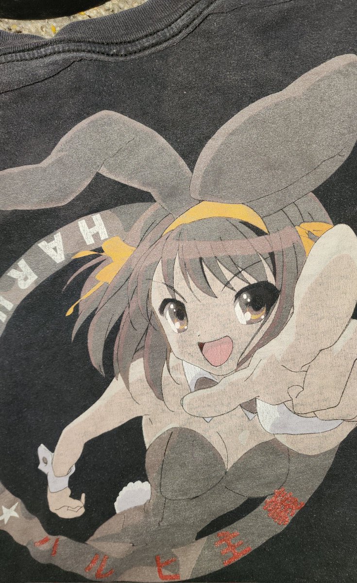 Jeremyjud's tweet photo. Never forget when I got this bunny girl haruhi shirt at @Disney @WaltDisneyWorld in Epcot. Do you all still have bunny girl shirts available? https://t.co/JpYc6FOyCT