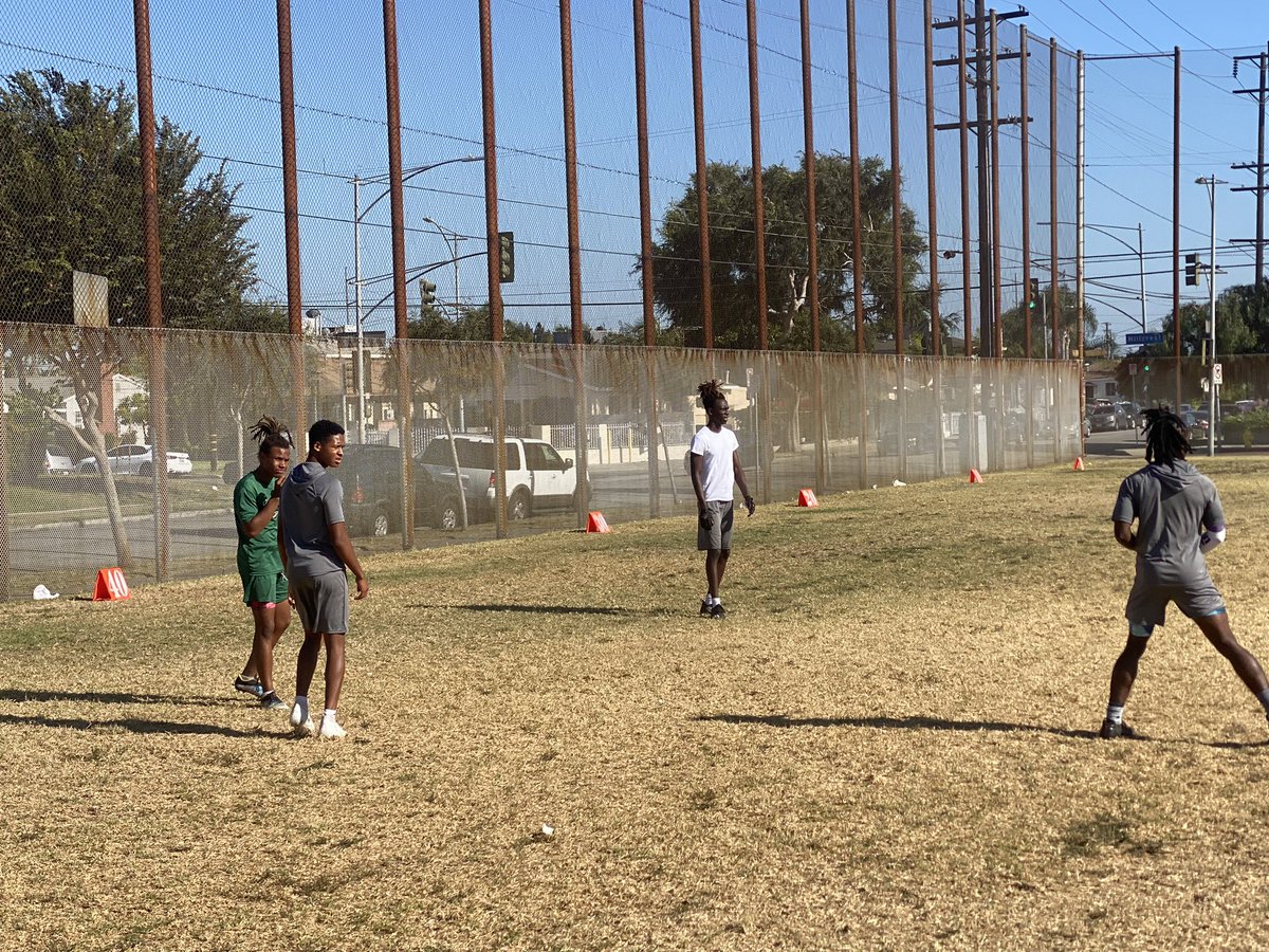 📍Stop#1 of Fall Camp @InglewoodFBall! The Sentinels are stacked with talent at the skill positions, on the DL, along with a dynamic ‘24 QB in @WrighsterDamon.