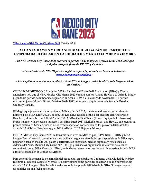 NBA MÉXICO tweet media