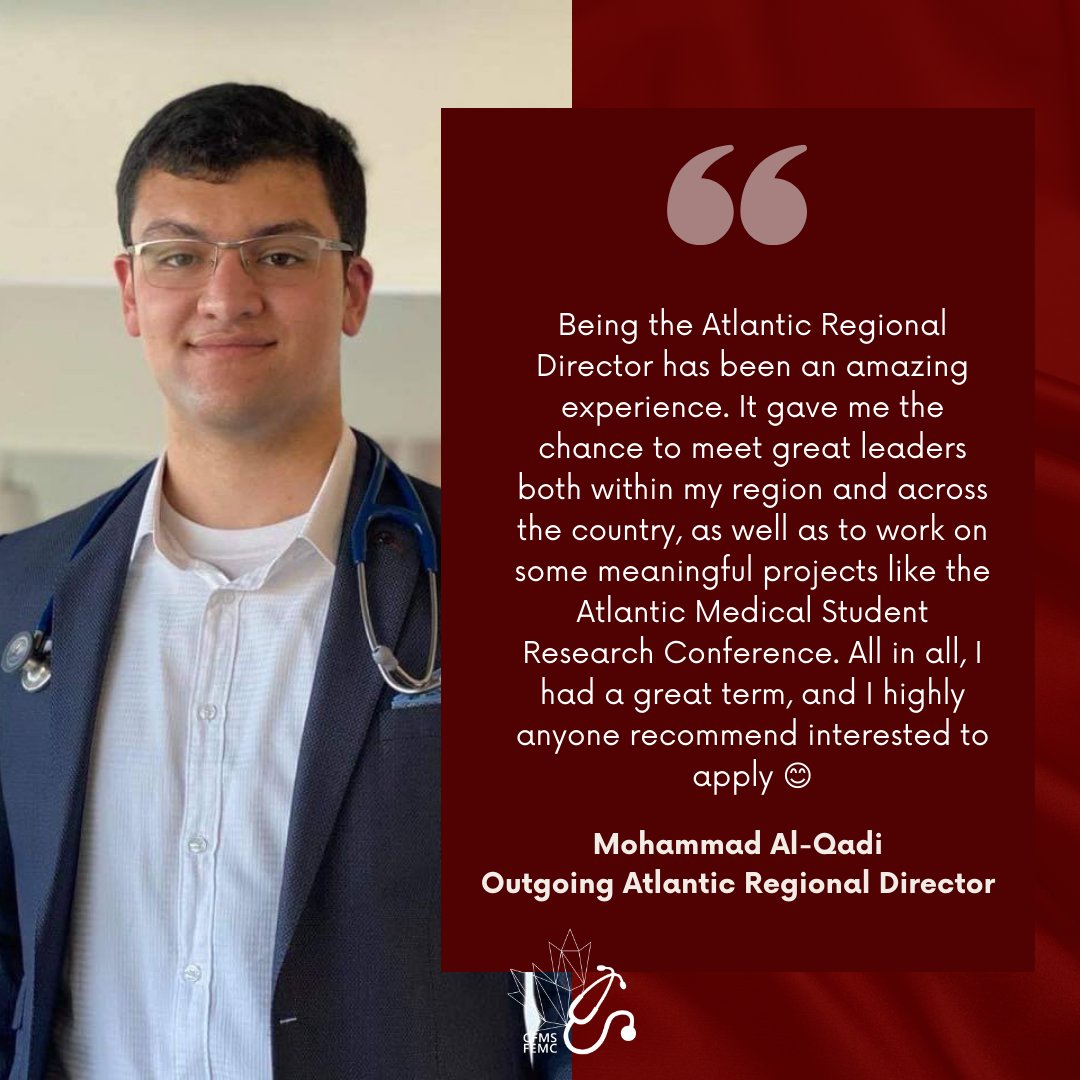 (1/2) Be the Next Atlantic Regional Director! 🌟 Make a difference in medical education and advocacy. Nominations open until July 29 for the Virtual By-Elections on August 16! Step up now! 
More info: buff.ly/3pEmf4x