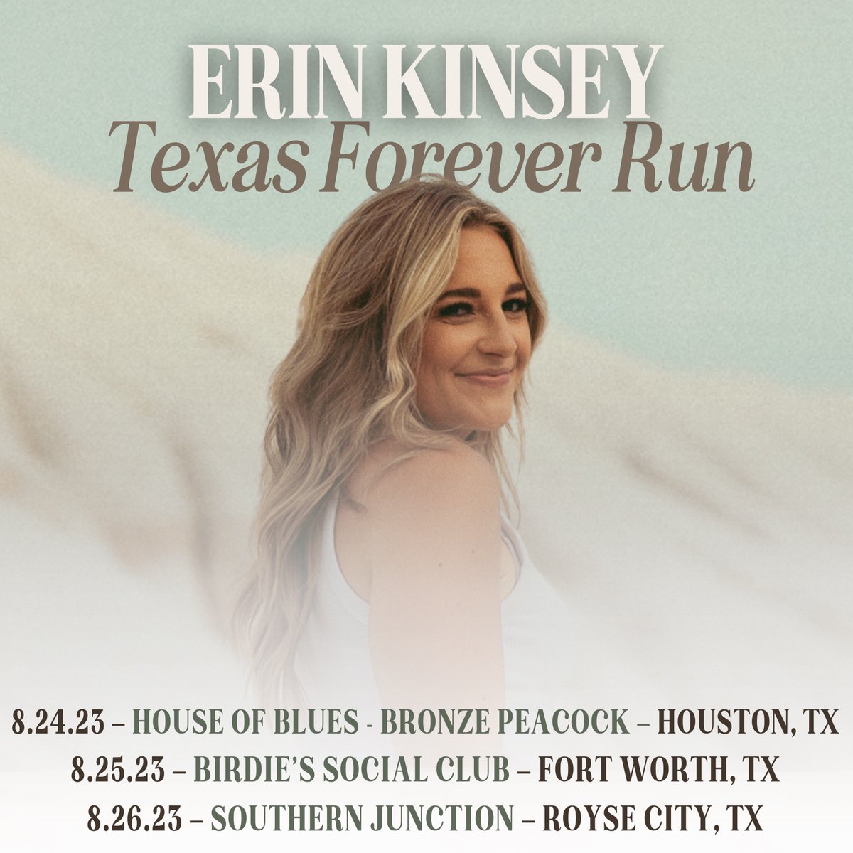 Texas Forever 🫶🫶🫶 getcha tickets - erinkinsey.com/tour