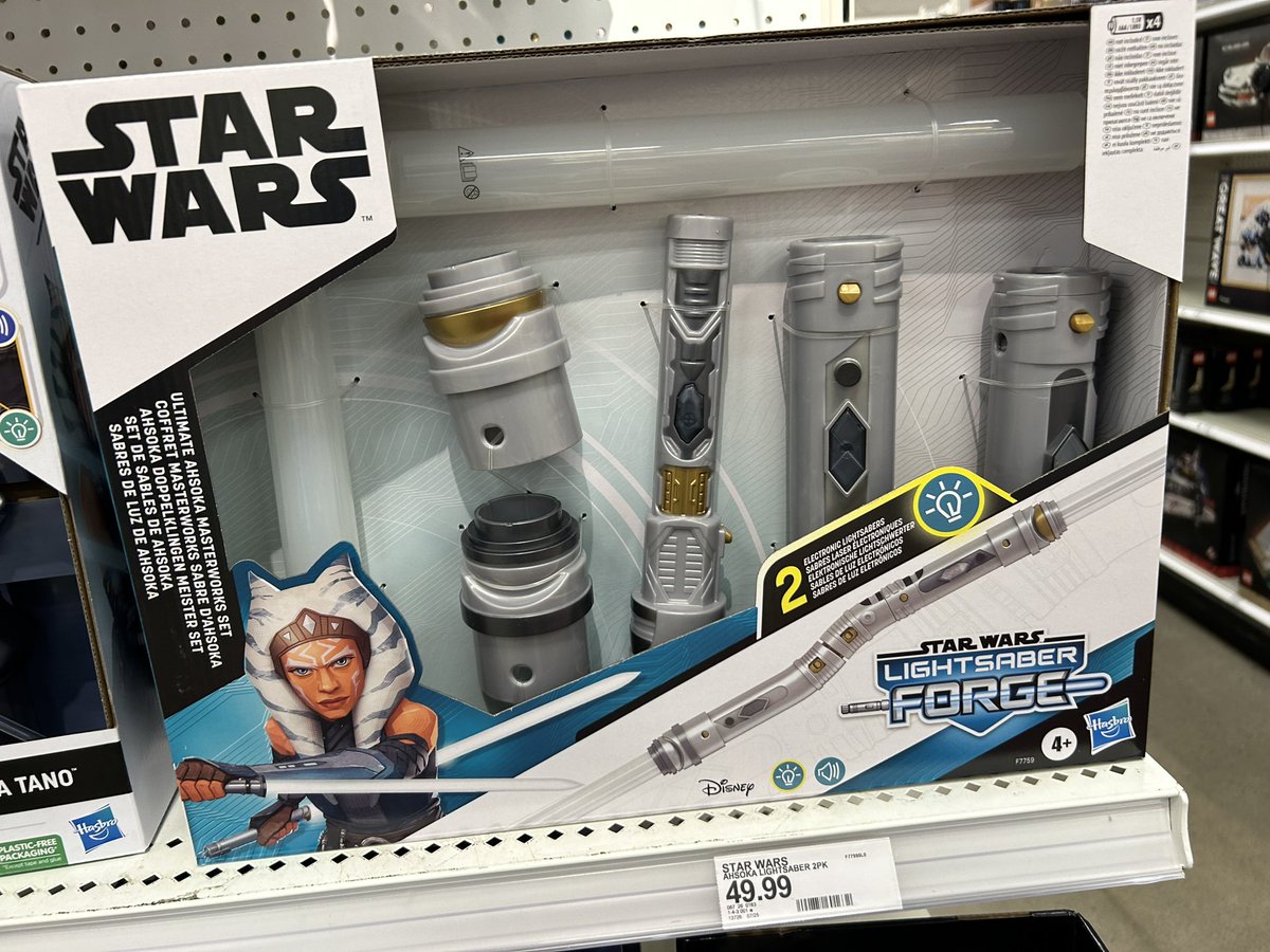 yak_face's tweet photo. New Ahsoka merch at Target #hasbro #ahsoka #starwars #roleplay #target #galacticaction #lightsaberforge #ahsokatano https://t.co/8O8kqLns1b