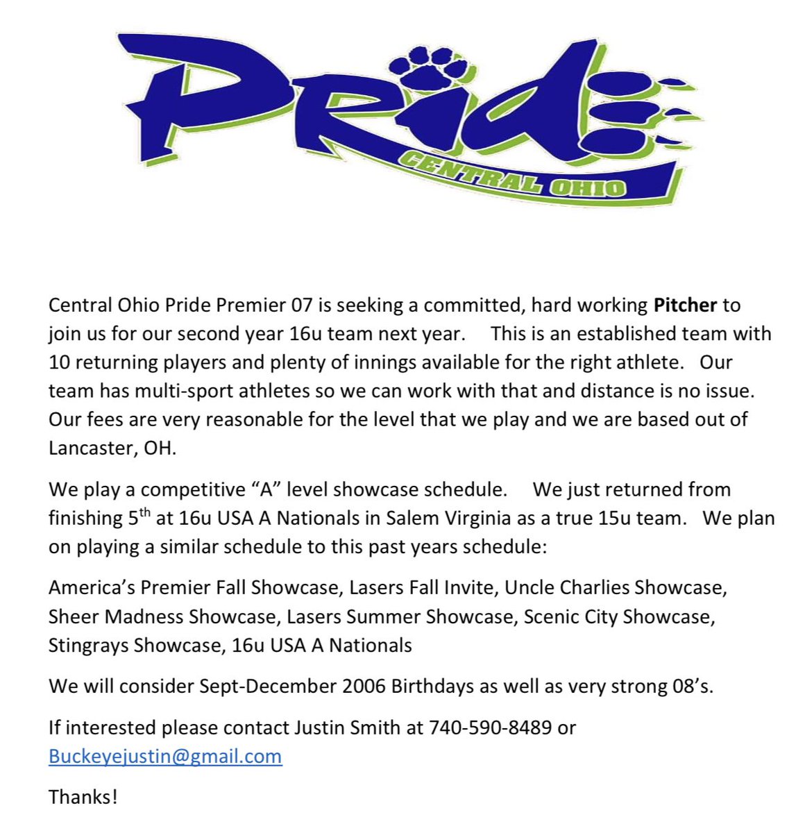 Central Ohio Pride 07 Premier (@copride07) on Twitter photo 