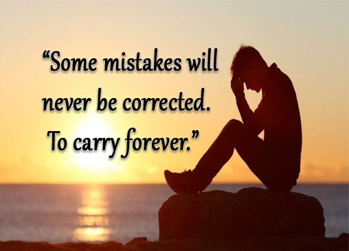 marketeranu's tweet image. Some mistakes will never be corrected. To carry forever.
#mistakes #corrected #sad #offmood #disappointment #regret