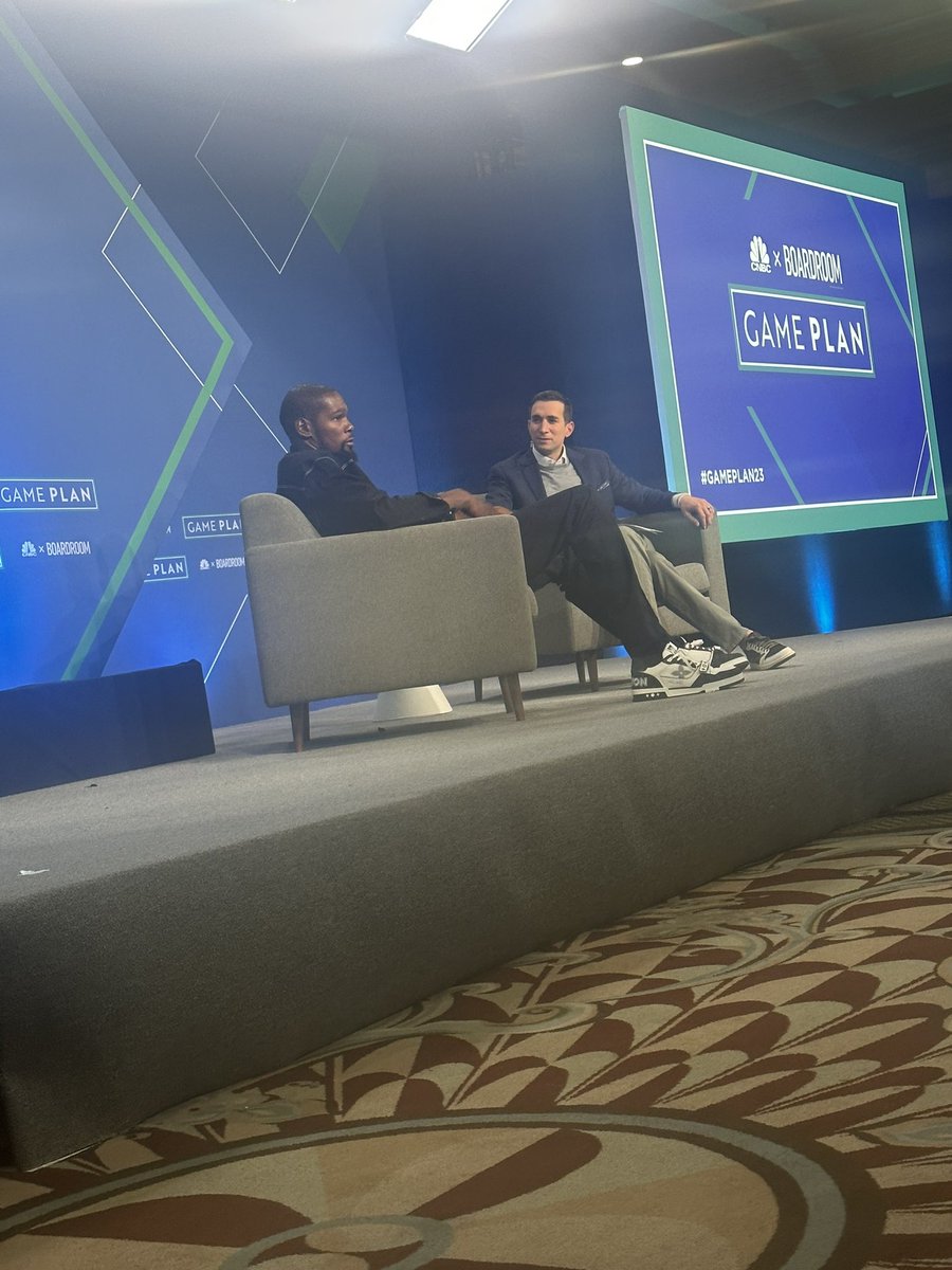 Phenomenal day at the @boardroom x @cnbc GAMEPLAN conference put on by @KDTrey5 & @richkleiman.  It was great to hear from KD, Paolo Banchero, Jalen Green, Stan Kroenke, Ashlyn Harris, Tamika Tremaglio, Nick Kyrgios, Lexie Brown, Paul Rabil and many more.
#GAMEPLAN23 https://t.co/6P2txvjdsl