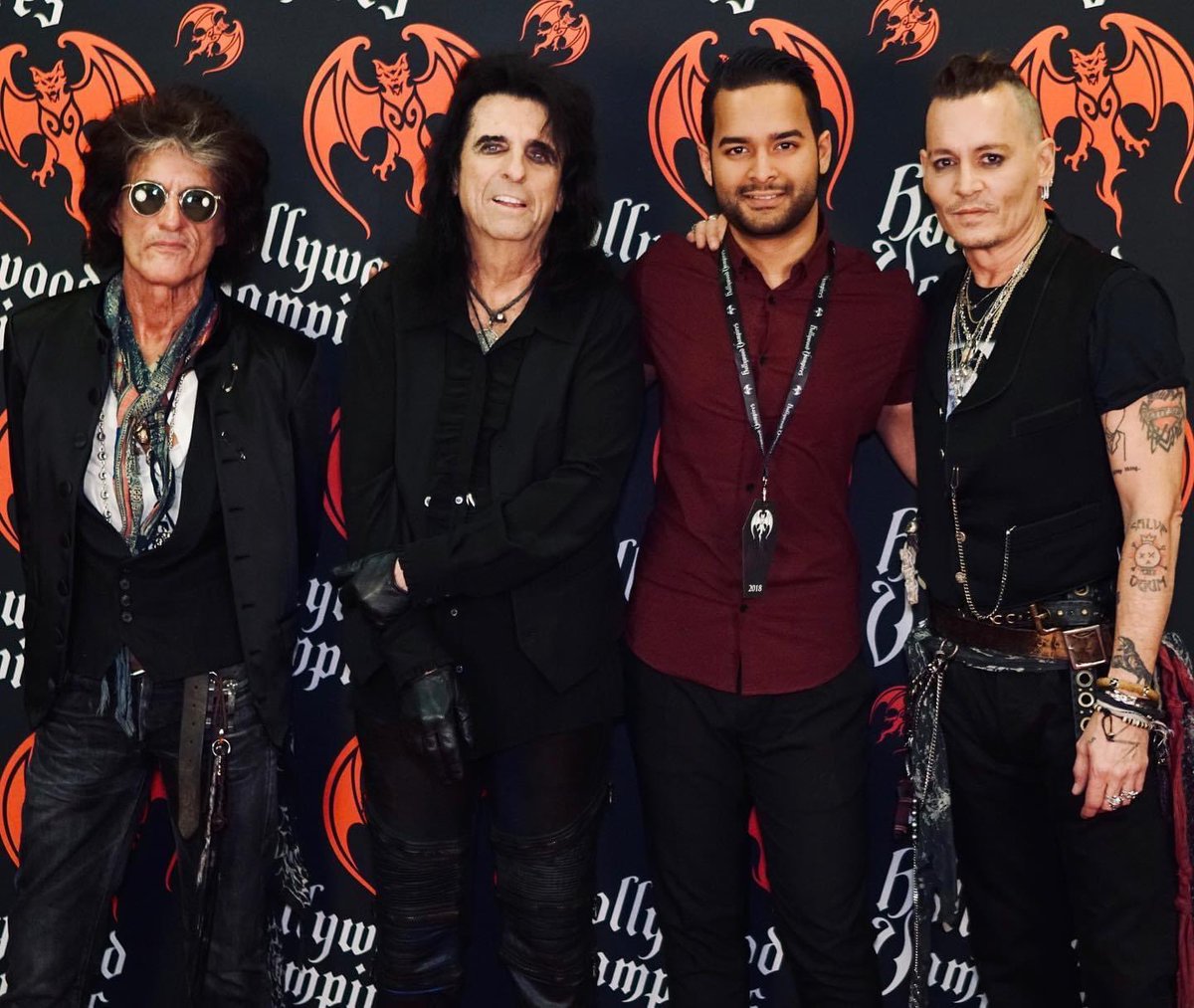 🦇 With Johnny Depp, Alice Cooper &amp; Joe Perry #2018memories