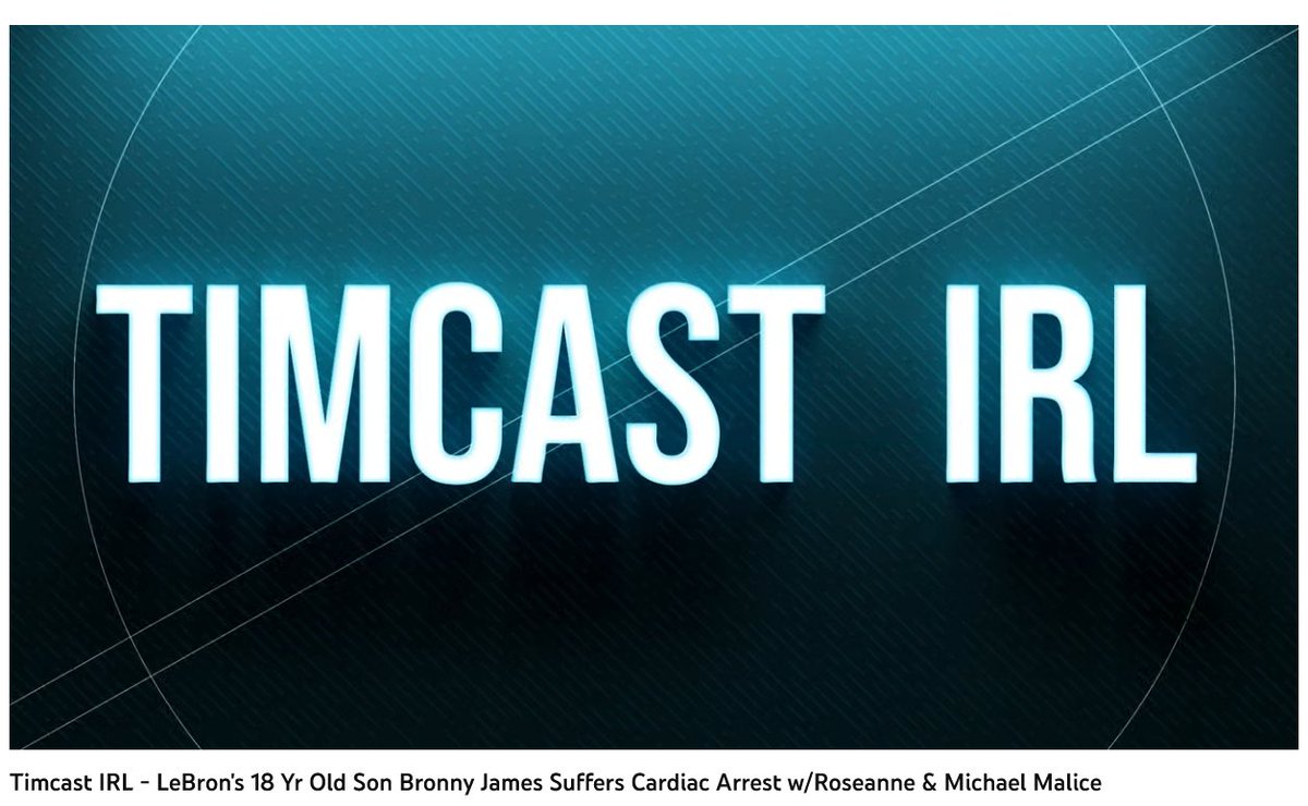 Roseanne Barr and c-19 with lebron's son and experimental treatment

Timcast IRL - LeBron's 18 Yr Old Son Bronny James Suffers Cardiac Arrest w/Roseanne &amp; Michael Malice

ebid.net/us/for-sale/ro…
sale-louis-llc.myshopify.com/products/rosea…