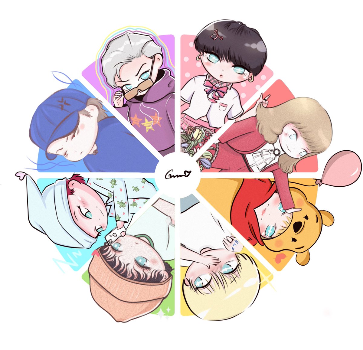 Color wheel challenge 💕🤍

#슈퍼주니어 #SUPERJUNIOR
#예성 #YESUNG
#Sensory_Flows 
<a href="/shfly3424/">Yesung</a> 
#예성버블 
#イェソン 
#colorwheelchallenge