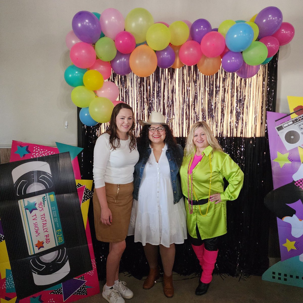 annette_mia's tweet photo. Leadership Day 1-Celebrating every decade @BeevilleISD We are representing the 70s 80s 90s 2000s…We are also the voice of this generation, of this decade…we are ready to bring it for kids & be the loudest voice! #Principals #Supervisors #LeadershipMatters #BeetheWhy #WeLeadTX https://t.co/piHpBhzgSQ