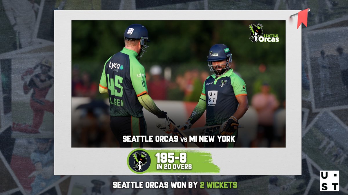 MLCSeattleOrcas's tweet photo. Mission Accomplished‼️

We've claimed the top spot 😎

#MINYvSO #SeattleOrcas #MLC2023 #MajorLeagueCricket #UST #lifeatUST https://t.co/McIyATvUwZ
