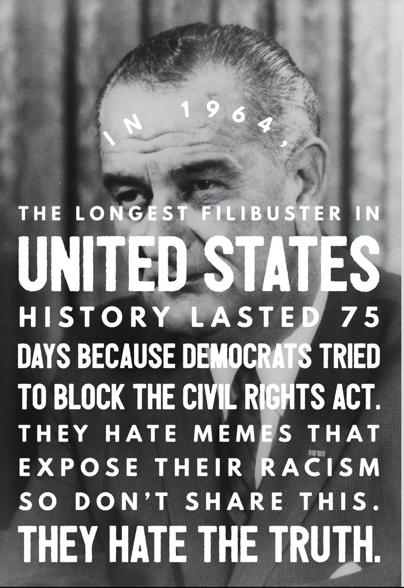 The party of racism circa 1964…
#Democrats