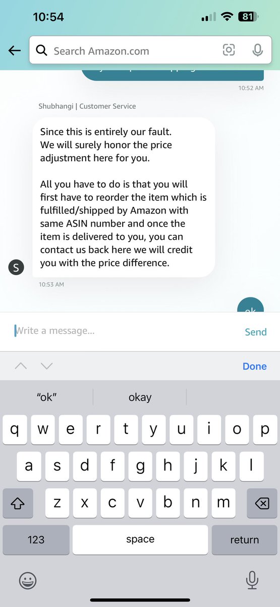 Shame on @amazon. I ordered an item on prime day. The order wasn’t delivered as promised- kept getting delayed. The rep suggested I cancel the order and Re-order it. now they are refusing to credit me back the difference in $ even though they said they would. https://t.co/VnwENrov8F