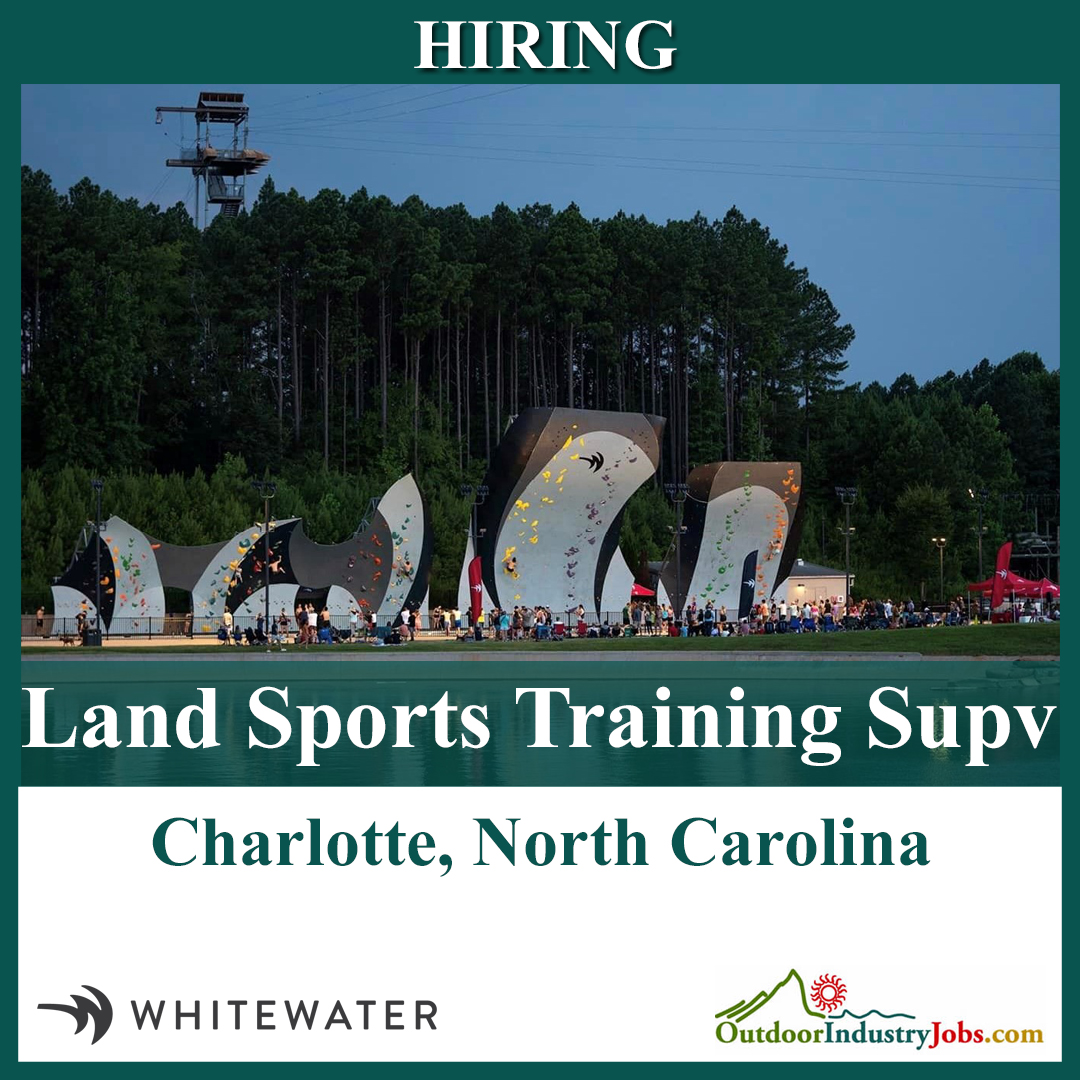 U.S. National Whitewater Center is hiring a Land Sports Training Supervisor in Charlotte, NC. Apply Here: myjob.fun/44vxiMt #whitewatercenter #usnwc #OutdoorIndustry #OutdoorIndustryJobs #NowHiring #Hiring #Job #JobSearch #getoutsidemore #getoutside Link in Bio. @usnwc