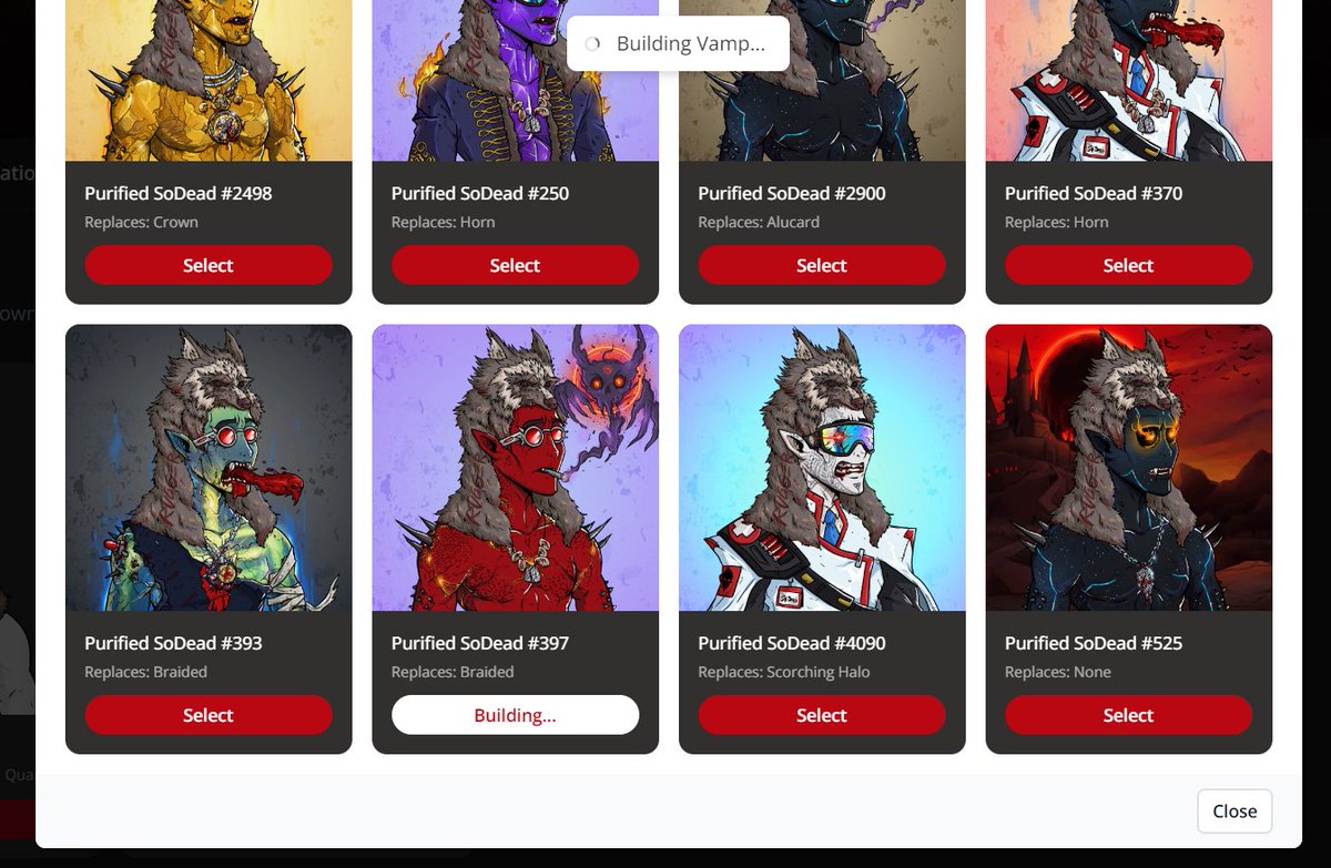 Chris_NFToken's tweet photo. I did staking,the lootboxes,I received keys&amp; #vamptoken,I bought the #werewolf #headdress,did the building,received the old trait as refund but my #sodead still looks the same,also #solscan

So many issues lately with different collections
HELLO discord ticket... 🤪

@SoDeadNFT https://t.co/q4bs3gqhLd