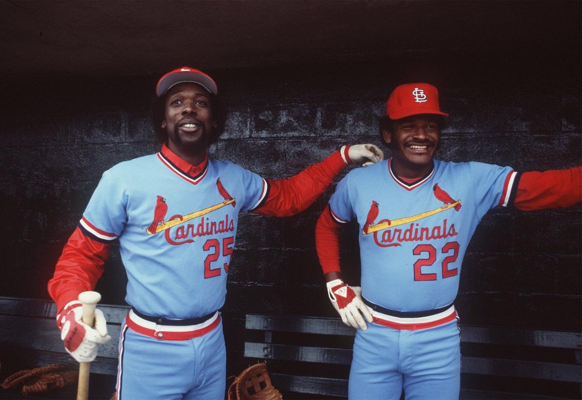 Vintage Jerseys & Hats on X: George Hendrick and David Green, circa 1982 @ Cardinals  / X