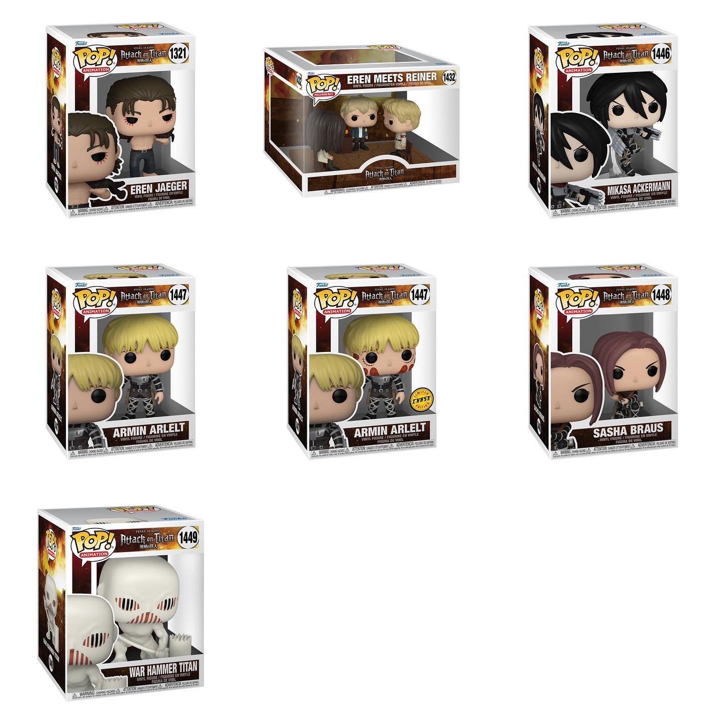 Attack on titan funko outlet pop collection