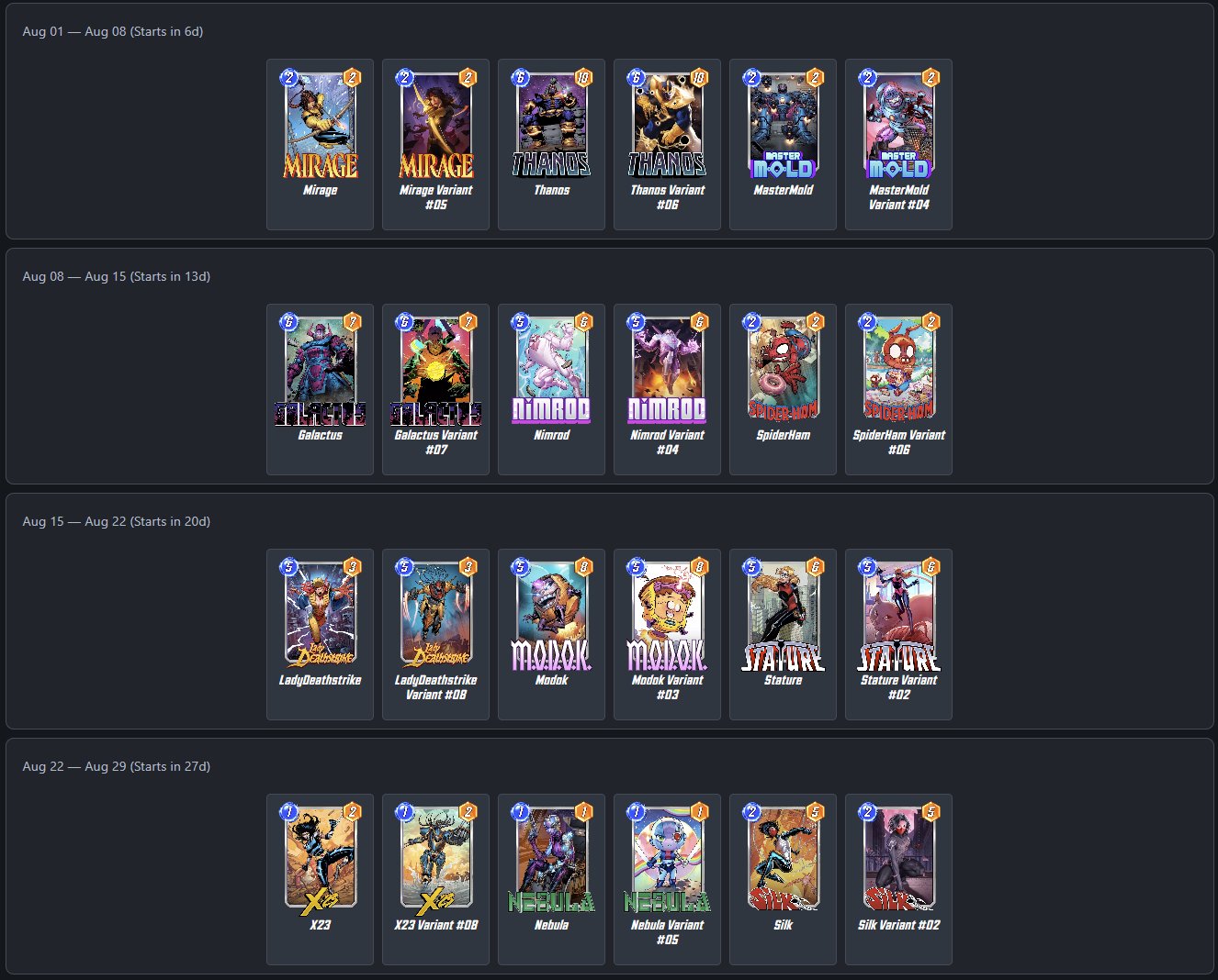 Marvel Snap Zone on X: &ldquo;Are you happy with the new #MarvelSnap 
