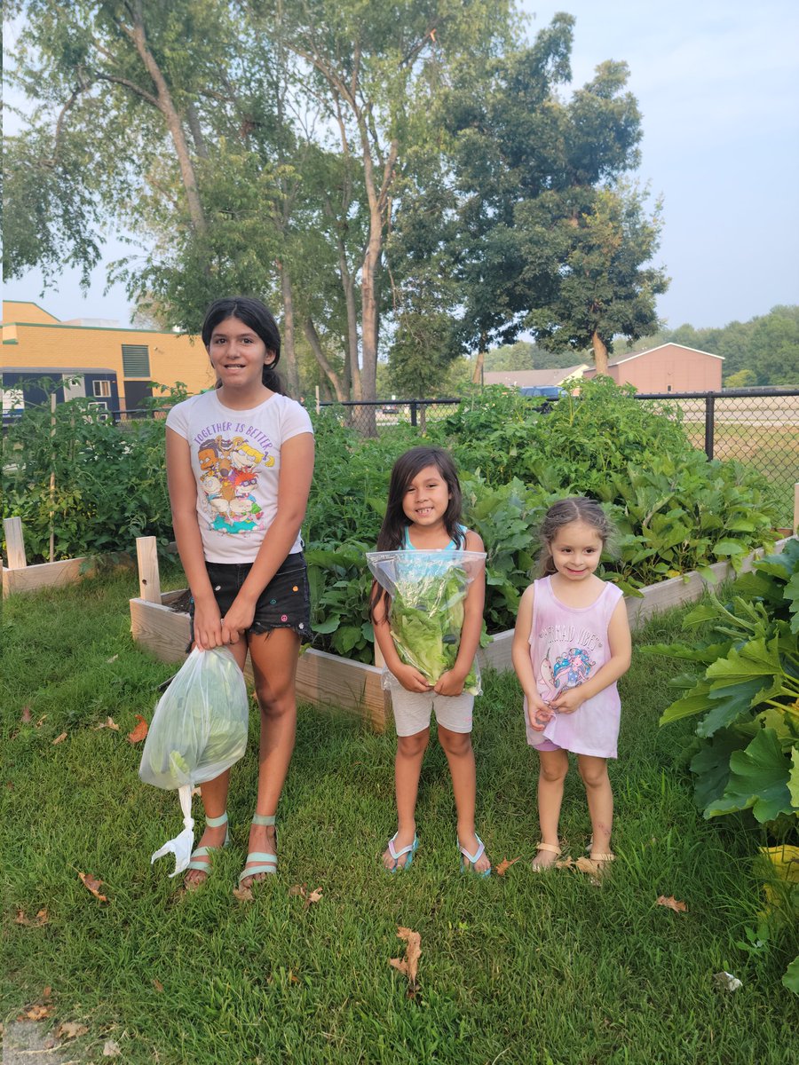MrsMassWOPC's tweet photo. Thank you to our @WOPineCreek staff for coming out to help with the garden. Gave away some lettuce and peppers to some future @WOPublicSchools  students/families!!! They even helped pick the lettuce. https://t.co/4WpsyvzupW