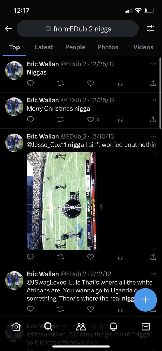RightWingCope's tweet photo. Oregon State Republican Kim Wallan has a son who is a habitual n-word user with literal pages of it.

This includes a quote of her saying "you don't have n***a hair, so that wouldn't look good" https://t.co/3VD5OOP7At