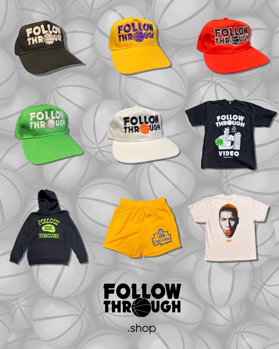FollowThroughLA's tweet image. Our biggest merch drop to date. See you August 1st. 🤝