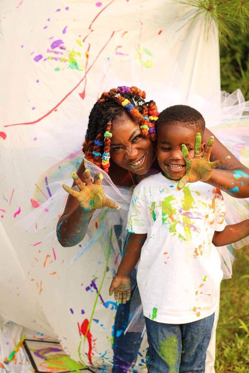__tinytee's tweet image. “Just when I thought I would never see the light again… a rainbow SO BEAUTIFUL, SO PRECIOUS came along to remind me just how bright my world is 🩷🩵🧡🎨” 

- 📸: @ Diamond Hudson on Fb. 

#MommyT&amp;amp;BabyT