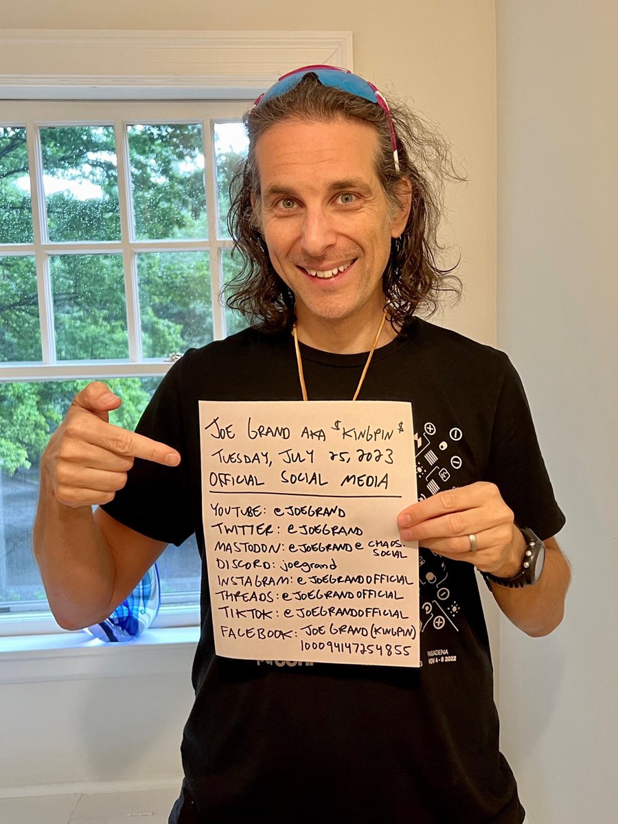 I’m not too active on social media, but here are my official accounts. Hopefully this will reduce the number of Joe Grand impersonators who are trying to scam people.