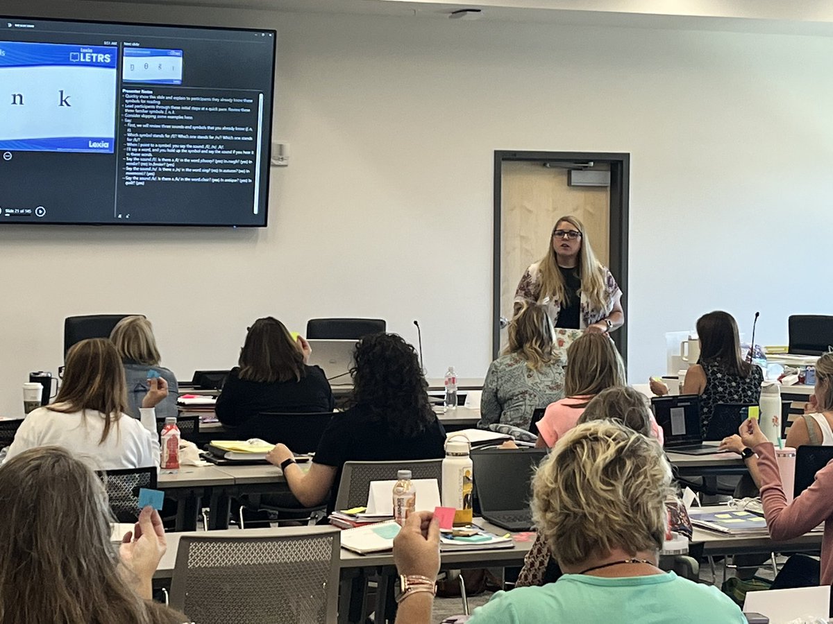 kstorebo's tweet photo. These Wyoming educators are going to move mountains! Such an impressive group of literacy leaders that will be amazing LETRS Local Facilitators! First state funded cohort learning from one of the best and one of our own @ErinPzinski @WYOEducation @LexiaLearning  #letrs https://t.co/93uiTKiMPN