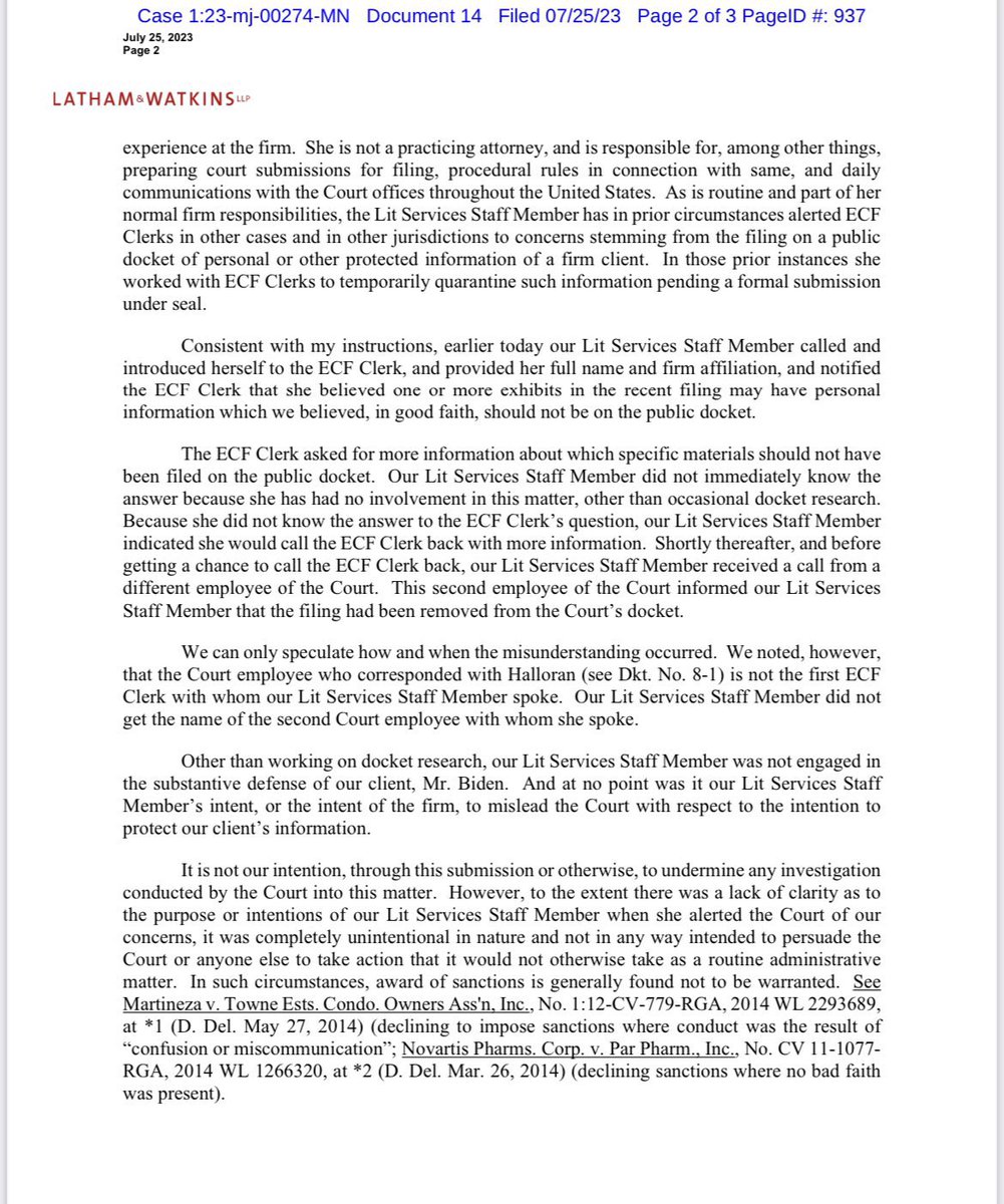 CollinRugg's tweet photo. BREAKING: Hunter Biden’s attorneys respond after they allegedly lied to the Delaware clerk to get key documents against Hunter retracted.

Hunter’s plea deal is now in jeopardy.

According to Hunter’s lawyers, the situation is just one big misunderstanding.

“We stand prepared to address any inquiries of the Court to rectify this misunderstanding. Should the Court consider this letter and the accompanying materials to be an insufficient explanation for this misunderstanding, we request an opportunity to more fully brief and be heard on the issues of concern to the Court.”

Yeah, sure.