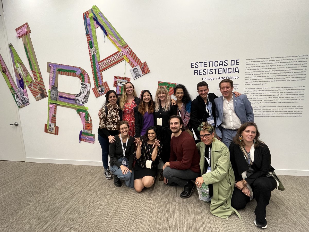 Marie Berry (@marieeberry) on Twitter photo Hard to express how moving and wonderful our Estéticas de Resistencia: Collage y Arte Político exhibit launch was in Bogotá last week.
A brief 🧵
<a href="/TheGenderHub/">GCRF Gender, Justice and Security Hub</a> <a href="/sie_center/">Sié Center</a> <a href="/wrawproject/">Women's Rights After War</a> <a href="/IGLI_DU/">IGLI: Inclusive Global Leadership Initiative</a> <a href="/josefkorbel/">Josef Korbel School of Global and Public Affairs</a> Hard to express how moving and wonderful our Estéticas de Resistencia: Collage y Arte Político exhibit launch was in Bogotá last week.
A brief 🧵
<a href="/TheGenderHub/">GCRF Gender, Justice and Security Hub</a> <a href="/sie_center/">Sié Center</a> <a href="/wrawproject/">Women's Rights After War</a> <a href="/IGLI_DU/">IGLI: Inclusive Global Leadership Initiative</a> <a href="/josefkorbel/">Josef Korbel School of Global and Public Affairs</a>