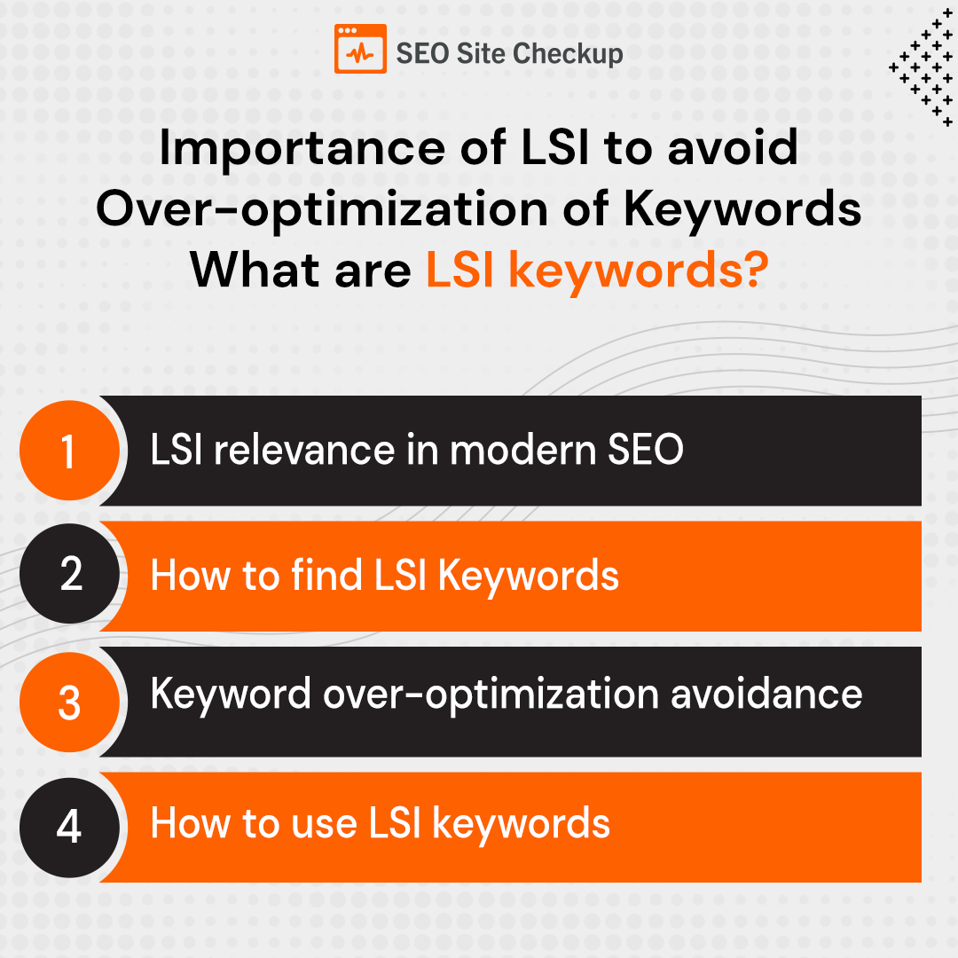 Seositecheckup's tweet image. #LSI or #LatentSemanticIndexing is an effective #onpage #keywordoptimization technique. By searching and using the right #LSIkeywords, you can add layers to your on-page #SEO while refraining from #keyword over-optimization.
Read the complete article here:
buff.ly/2JvAh0Y