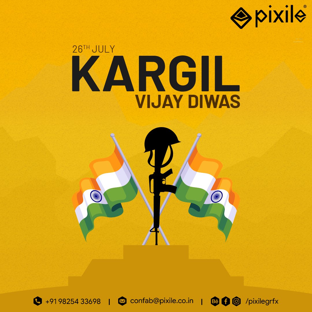 pixilegrfx's tweet photo. Kargil Vijay Diwas 🇮🇳🇮🇳🇮🇳🎆🎇✨

Portfolio: https://t.co/E7o6k4Hi1l

Follow Us On Social:-
FaceBook: https://t.co/XPxJz5PipC
Instagram: https://t.co/8w77wJ39LJ

#kargilvijaydiwas #kargil #yudh #indianarmy #jaihind #vandematram #veerjawan #victory #tricolor #tiranga #pixile https://t.co/Y3kG63k1ex