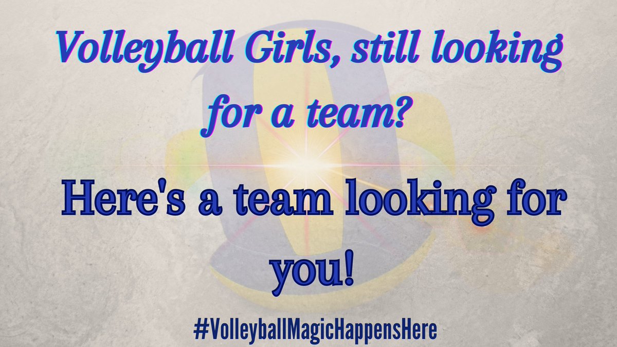#VolleyballGirls, @CedarValleyVB is still searching for #MiddleBlockers & #DS/Liberos for the '23 Fall Season! Email: CWillis@DallasCollege.edu NOW! @_CoachCourtney_ #SUNSNATION.

#VolleyballCoaches, what are YOUR needs? We'll spread the word!

#VolleyballMagicHappensHere