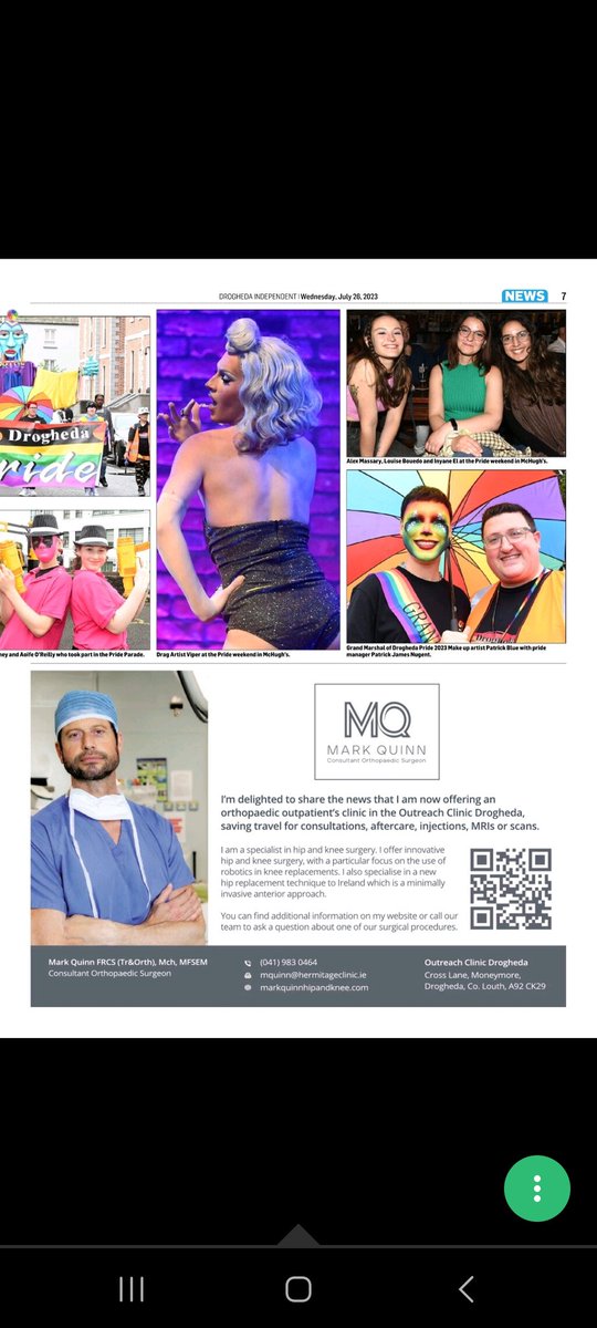 Drogheda Pride front page of Drogheda Independent 💕🏳️‍🌈 Thank you Alison Comyn