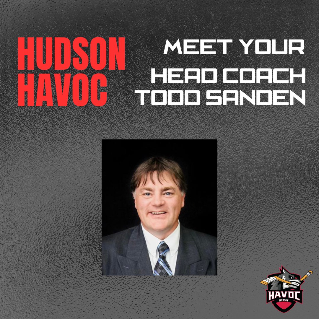 Hudson_Havoc's tweet photo. Meet Your New Hudson Havoc Head Coach, Todd Sanden. Full Bio Here!!:  #gohavocgo @USPHL https://t.co/Kxj9vM4F6D https://t.co/fOggnssWAz