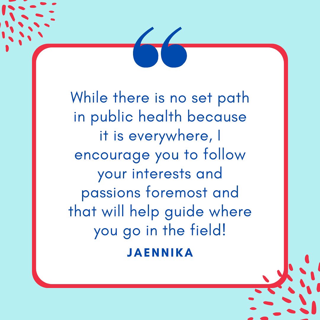 bayareaph's tweet photo. “While there is no set path in public health because it is everywhere, I encourage you to follow your interests and passions foremost and that will help guide where you go in the field!”

#BayAreaPublicHealth #PublicHealth  #Interests #Passions #Guide #Field #Quote #Advice https://t.co/DrnA4CLrNr