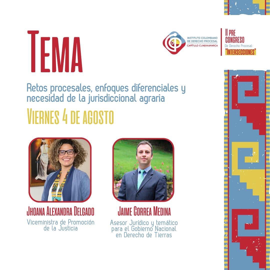 📢¡Atención! 🗓️📚 Hoy te presentamos los temas que se desarrollarán el día 31 julio en nuestro II Pre Congreso de Derecho Procesal. 💼

Inscríbete ahora, modalidad virtual: bit.ly/3NNqMJP

Modalidad presencial: bit.ly/3pDPtAB